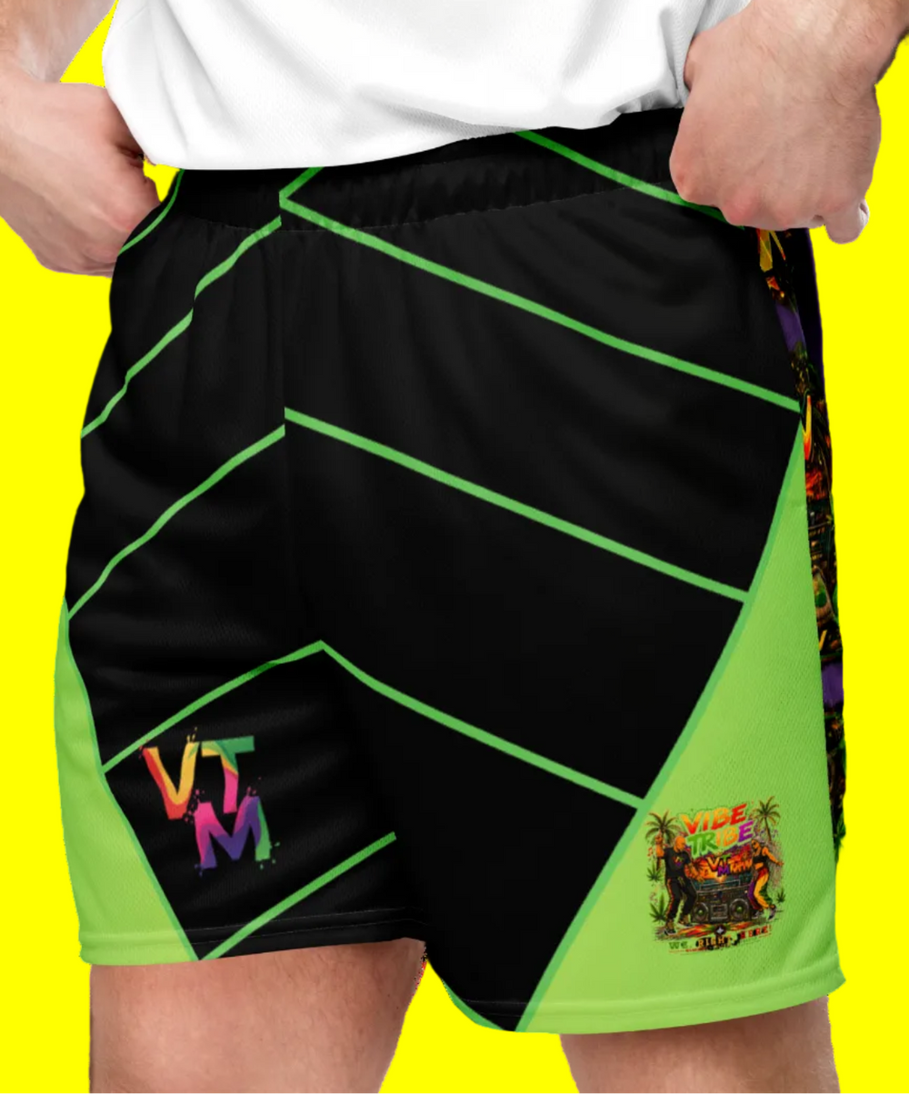 VTM Grn Blk 2 tone Mesh Shortz
