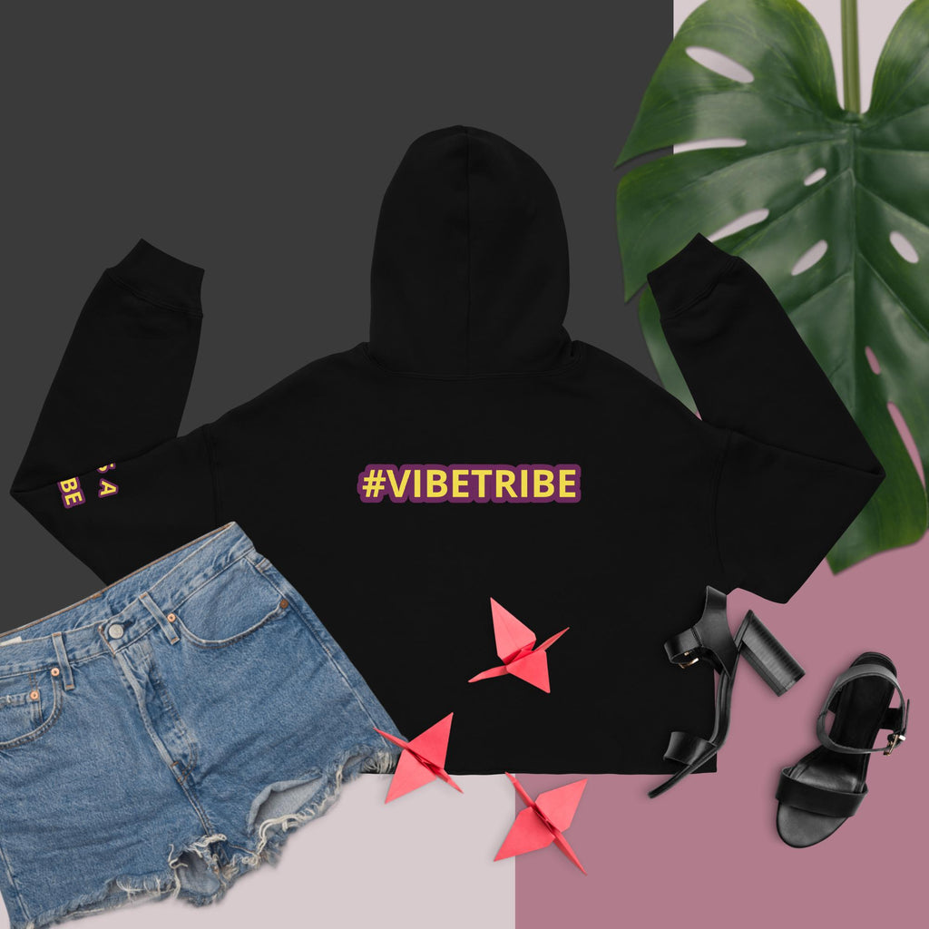 Vibe Tribe Crop Hoodie